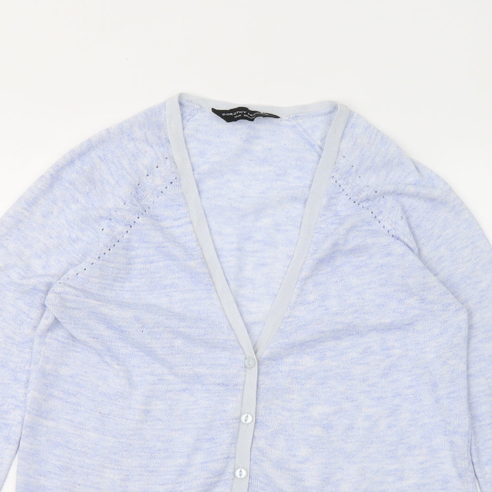 Womens UK Size 10 Dorothy Perkins Blue Cardigan Jumper