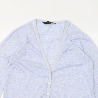 Womens UK Size 10 Dorothy Perkins Blue Cardigan Jumper