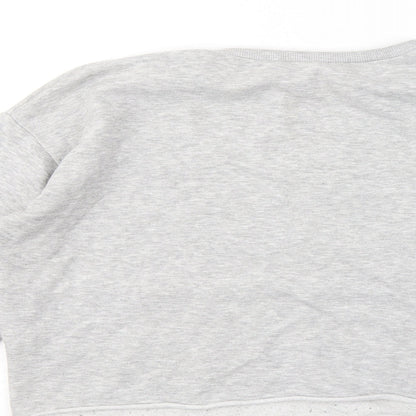 New Look Girls Grey Cotton Pullover Sweatshirt Size 14-15 Years - Boston