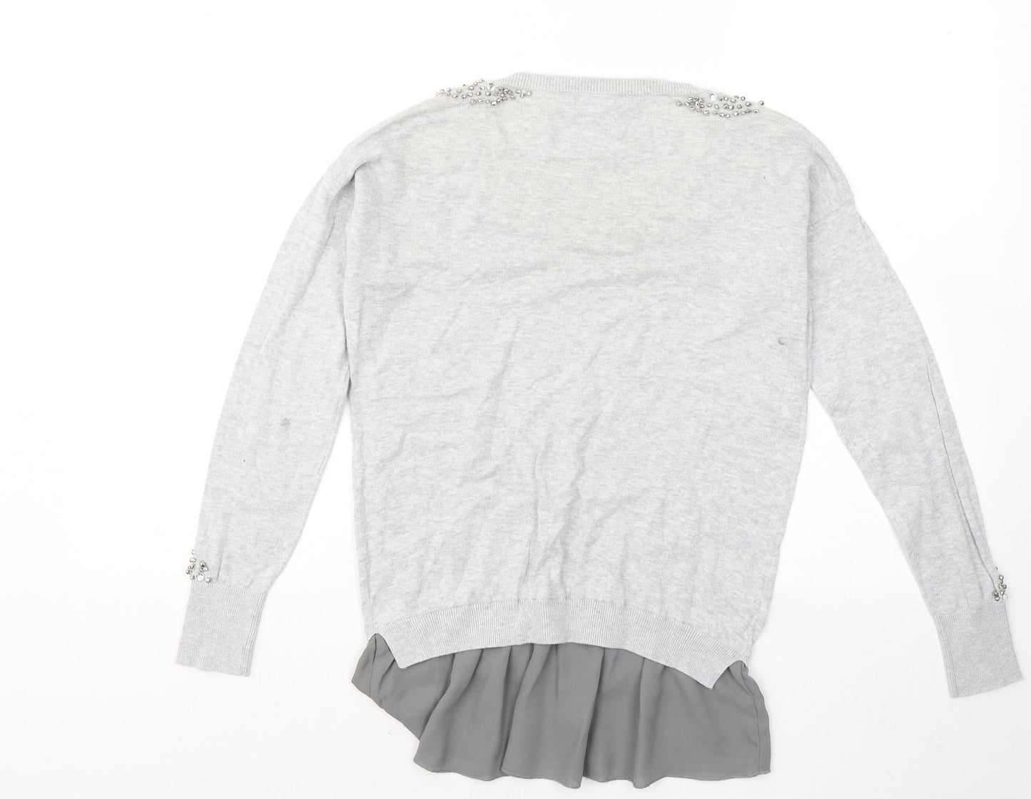Womens UK Size 8 NEXT Grey Pullover Jumper