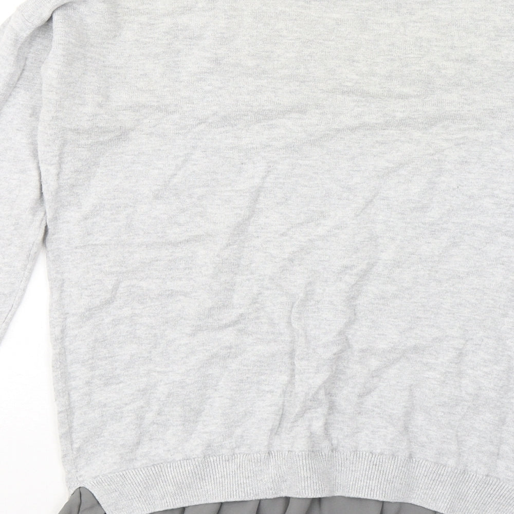 Womens UK Size 8 NEXT Grey Pullover Jumper