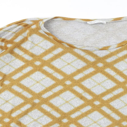Womens UK Size 18 Papaya Yellow Pullover Jumper