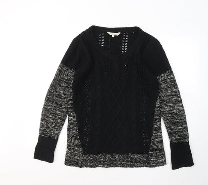 Womens UK Size M Peacocks Black Pullover Jumper