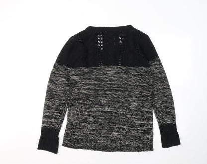 Womens UK Size M Peacocks Black Pullover Jumper
