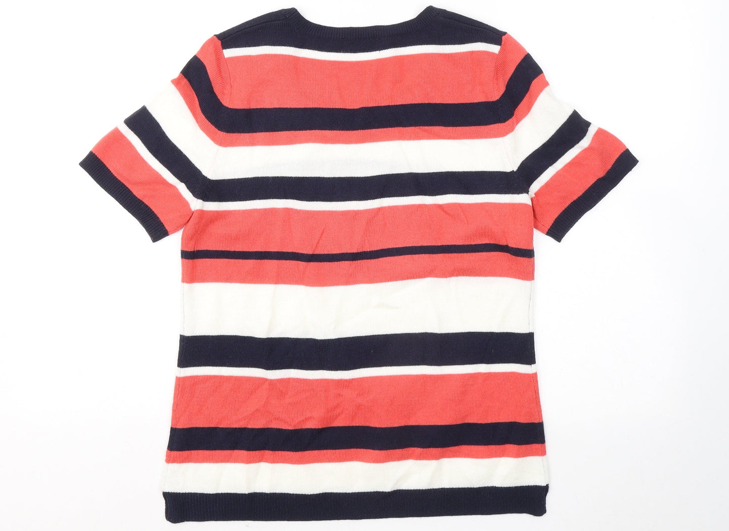 Womens UK Size 12 Papaya Multicoloured Pullover Jumper