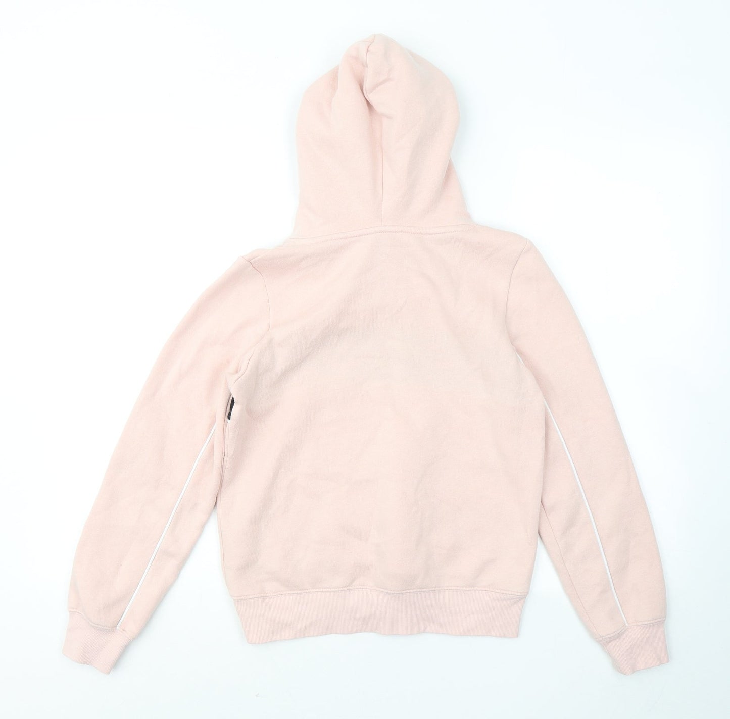 H&M Girls Pink Cotton Pullover Hoodie Size 10-11 Years - New York