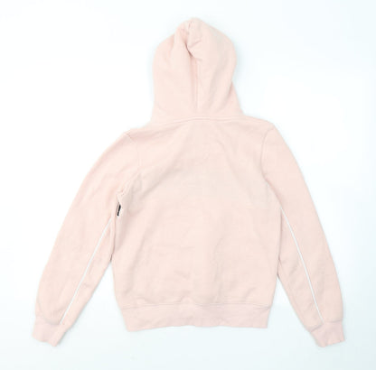 H&M Girls Pink Cotton Pullover Hoodie Size 10-11 Years - New York