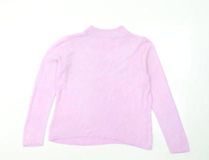 Womens UK Size M Bonmarché Pink Pullover Jumper