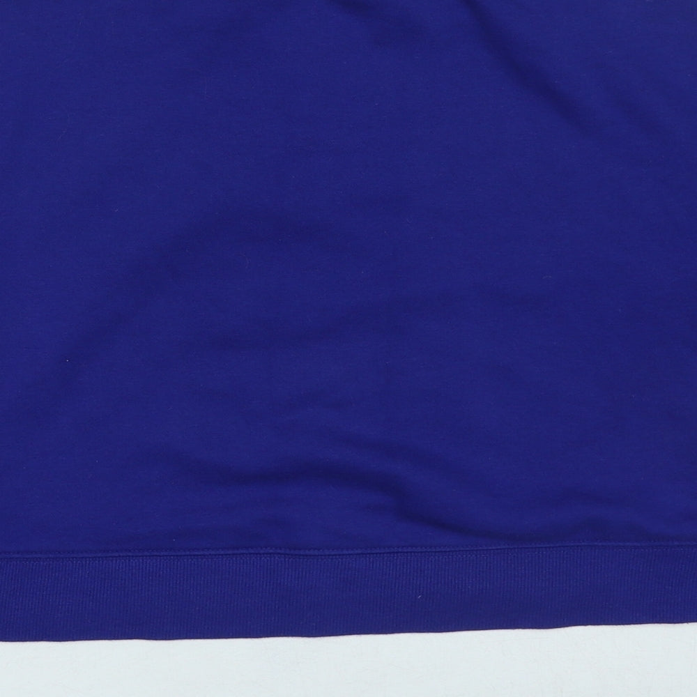 H&M Womens Blue Cotton Pullover Sweatshirt Size S Pullover - Cropped