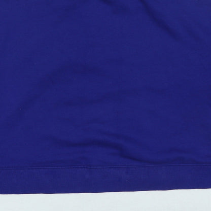 H&M Womens Blue Cotton Pullover Sweatshirt Size S Pullover - Cropped