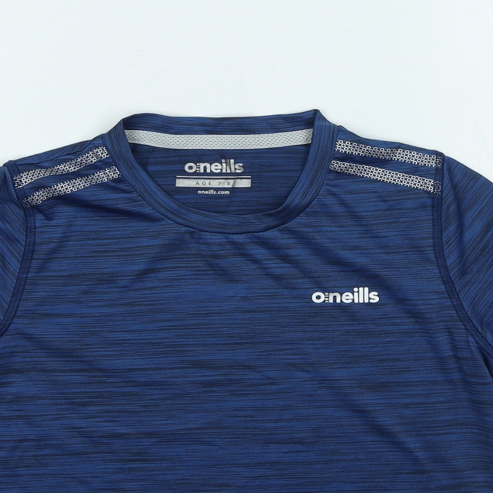 Oneils Boys Blue Polyester Basic Casual Size 7-8 Years Round Neck Pullover