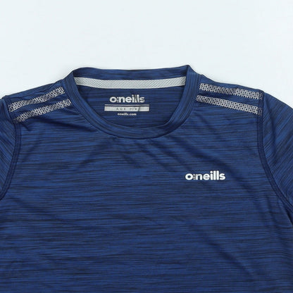 Oneils Boys Blue Polyester Basic Casual Size 7-8 Years Round Neck Pullover