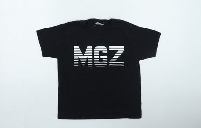 Fruit of the Loom Boys Black Cotton Basic Casual Size 5-6 Years Round Neck Pullover - MGZ