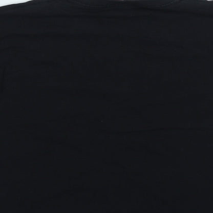 Fruit of the Loom Boys Black Cotton Basic Casual Size 5-6 Years Round Neck Pullover - MGZ