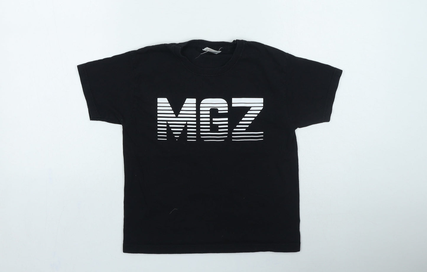 Fruit of the Loom Boys Black Cotton Basic Casual Size 7-8 Years Round Neck Pullover - MGZ