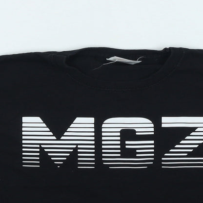 Fruit of the Loom Boys Black Cotton Basic Casual Size 7-8 Years Round Neck Pullover - MGZ