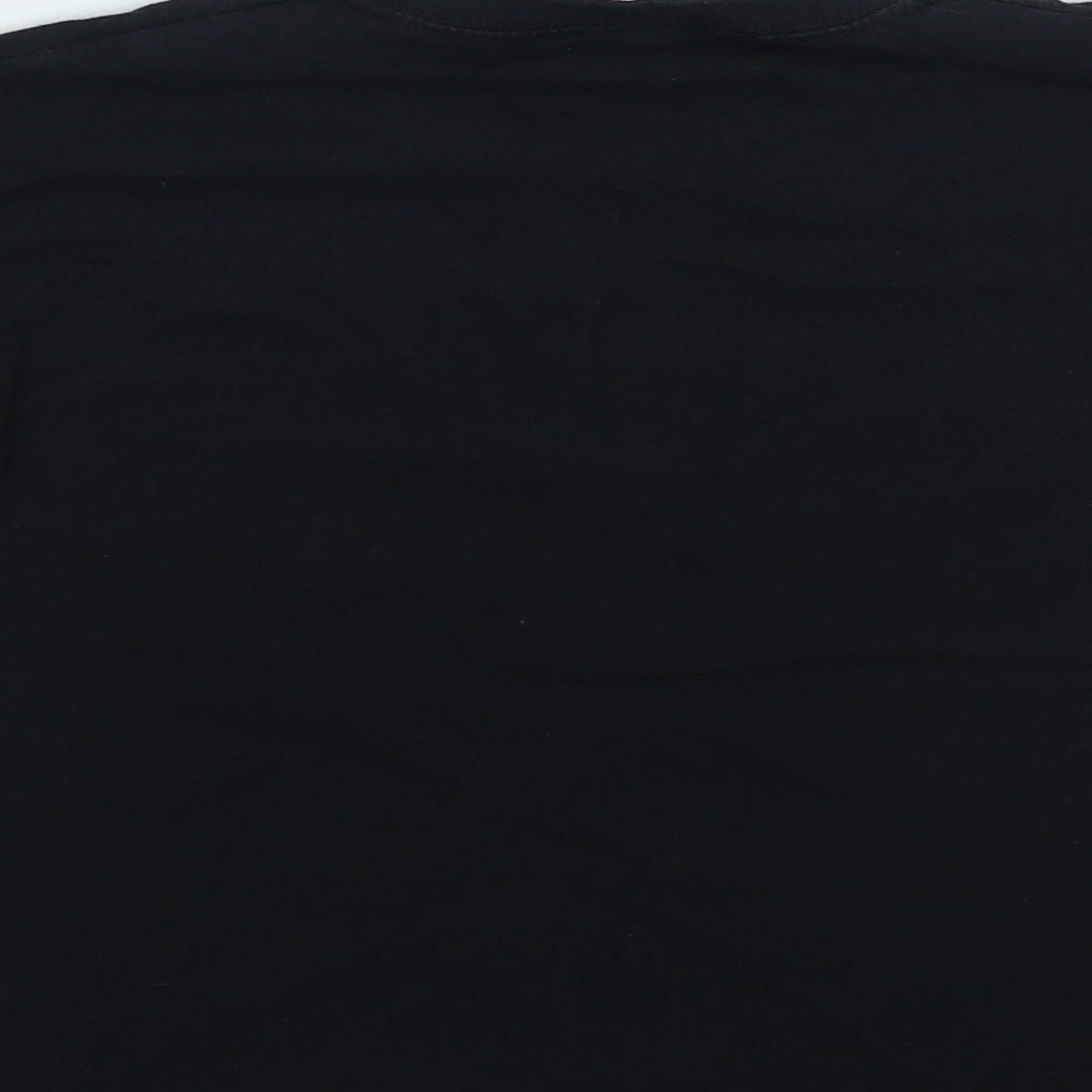 Fruit of the Loom Boys Black Cotton Basic Casual Size 7-8 Years Round Neck Pullover - MGZ