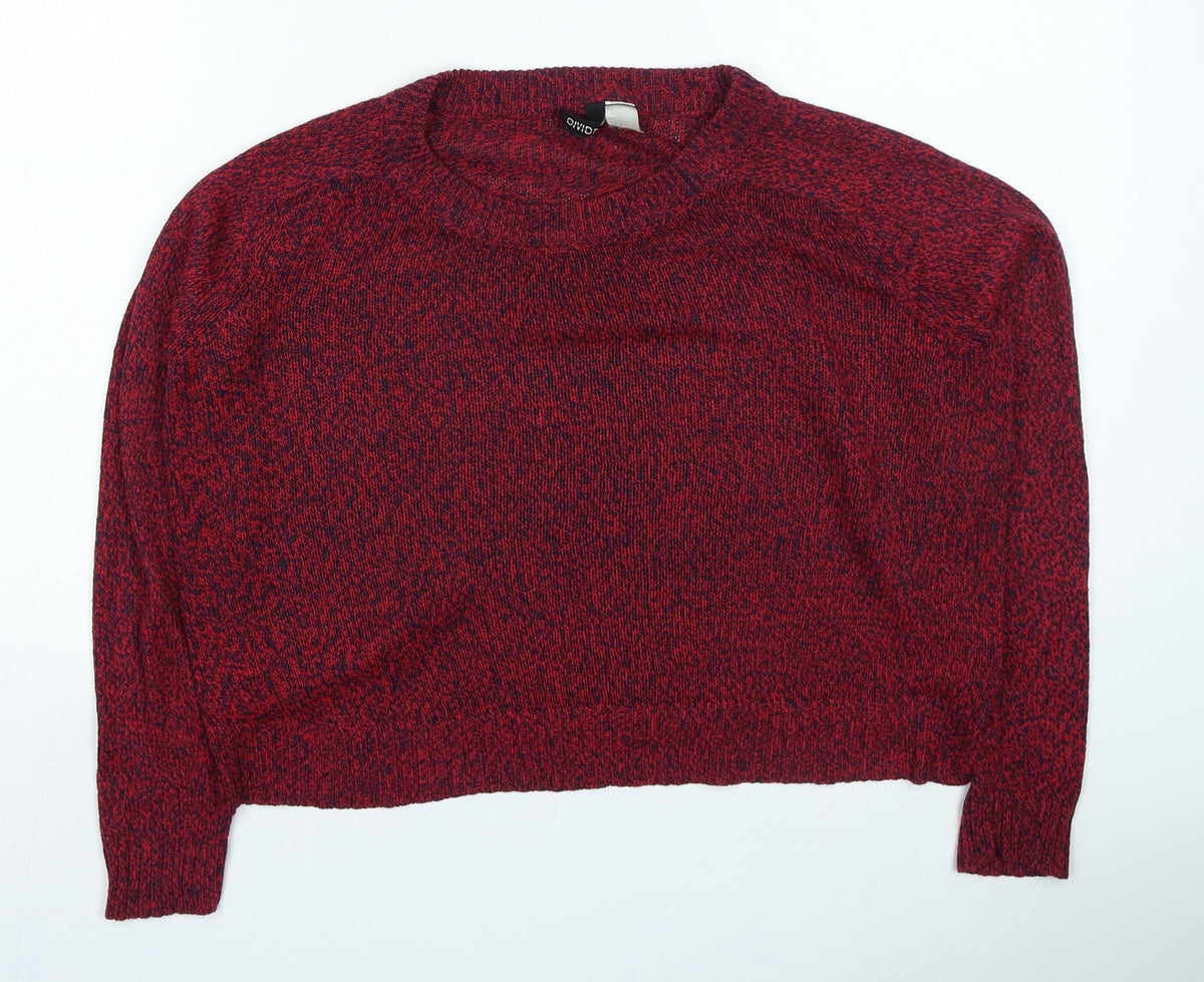 Womens UK Size S H&M Red Pullover Jumper