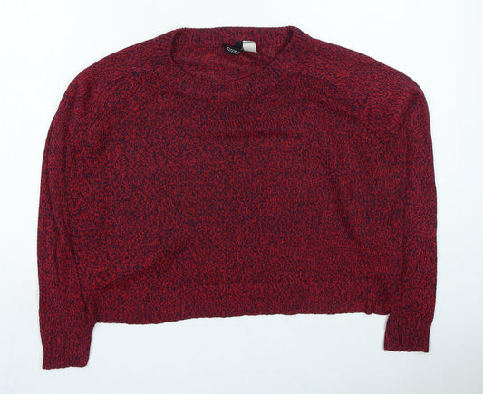 Womens UK Size S H&M Red Pullover Jumper