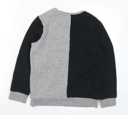Marks and Spencer Boys Multicoloured Cotton Pullover Sweatshirt Size 9-10 Years - Numbers