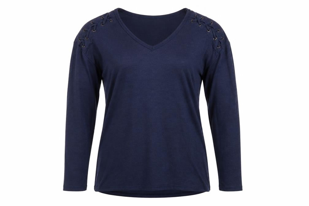 Womens UK Size 10 Papaya Blue Pullover Jumper