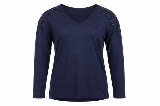 Womens UK Size 10 Papaya Blue Pullover Jumper