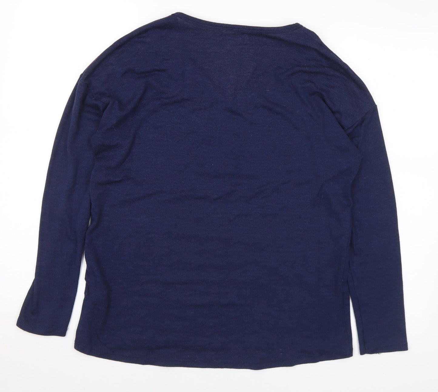 Womens UK Size 10 Papaya Blue Pullover Jumper