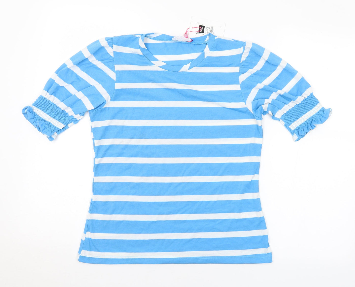 Womens UK Size S Savida Blue Basic T-Shirt