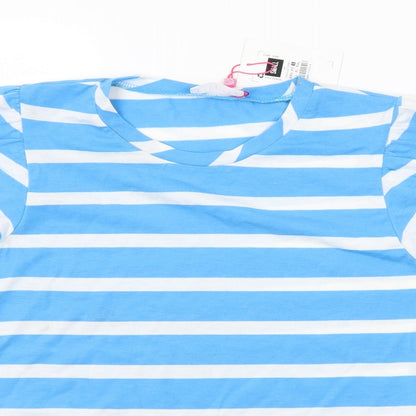 Womens UK Size S Savida Blue Basic T-Shirt