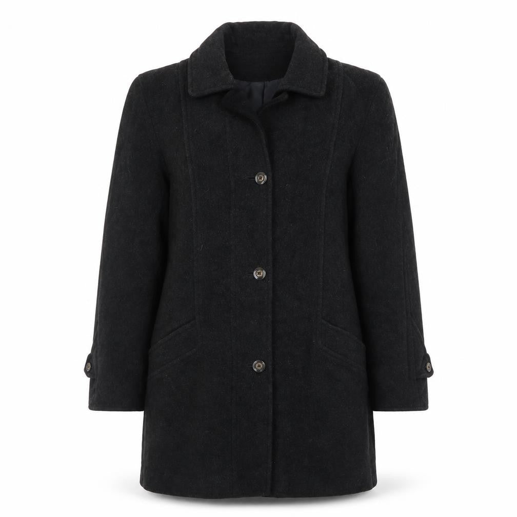 Womens UK Size 10 Preworn Grey Pea Coat