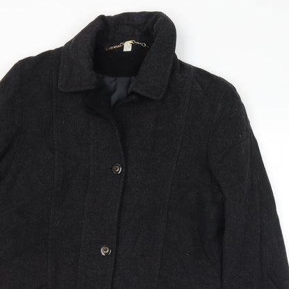 Womens UK Size 10 Preworn Grey Pea Coat