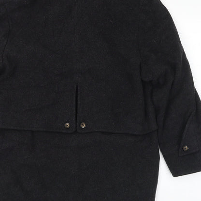 Womens UK Size 10 Preworn Grey Pea Coat