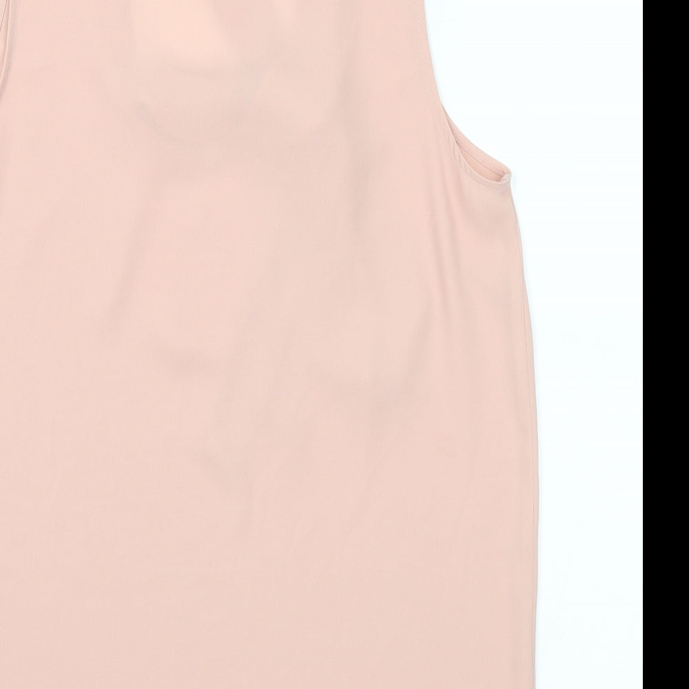 Atmosphere Womens Pink Polyester Basic Blouse Size 10 V-Neck