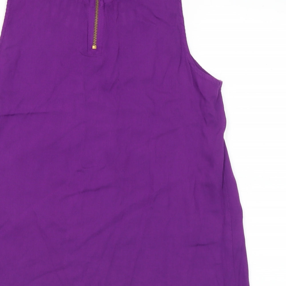 Womens UK Size 14 New Look Purple Basic Blouse