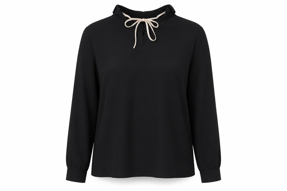 Womens UK Size M Zara Black Basic Blouse