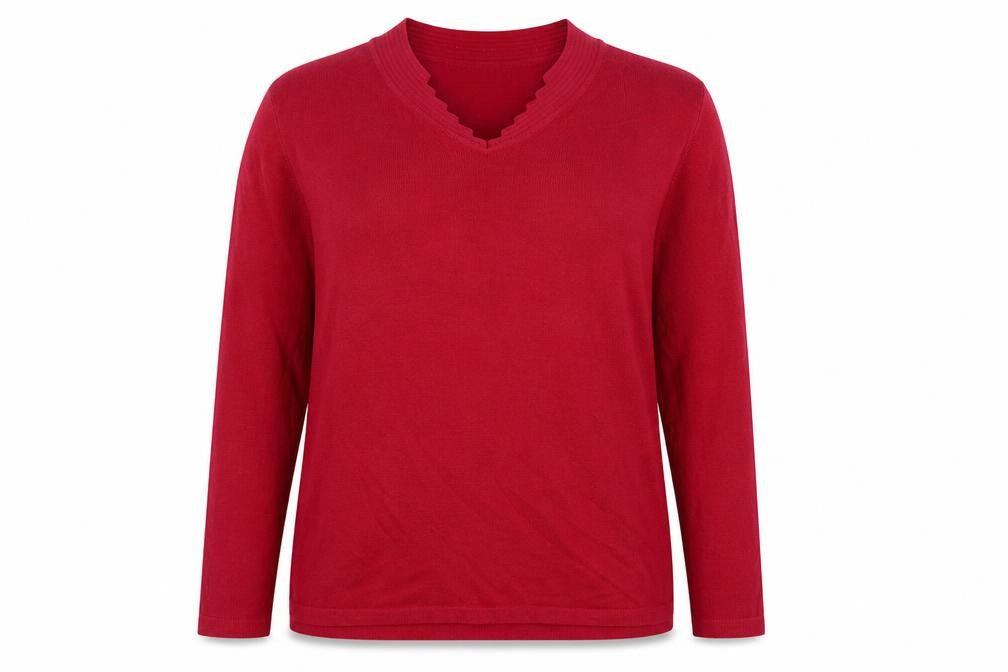 Womens UK Size 18 Poppy Pink Pullover Jumper