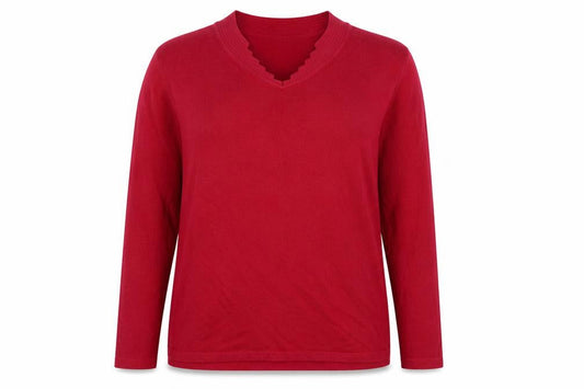 Womens UK Size 18 Poppy Pink Pullover Jumper