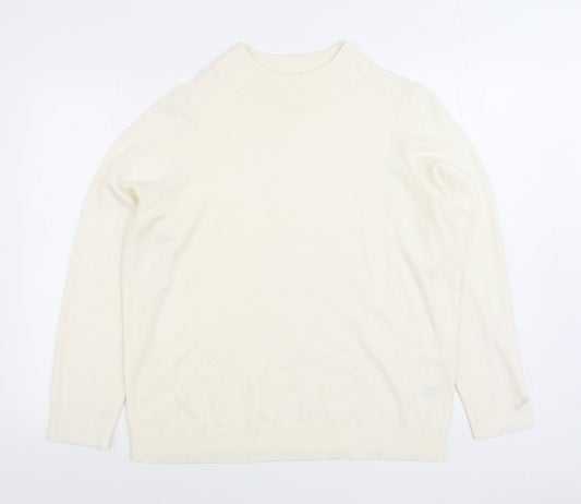 Womens UK Size 20 Marks and Spencer Ivory Pullover Jumper