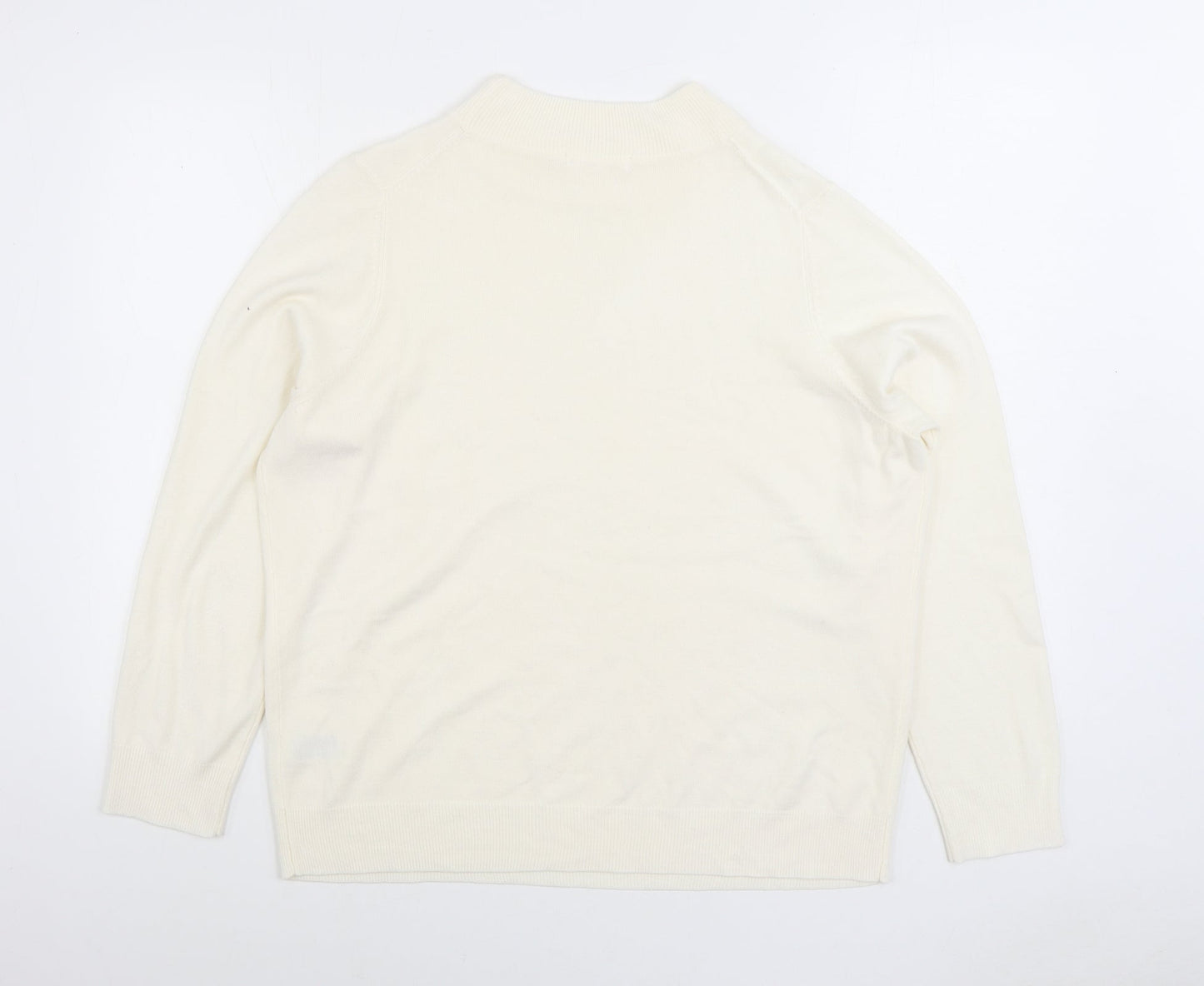 Womens UK Size 20 Marks and Spencer Ivory Pullover Jumper