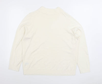 Womens UK Size 20 Marks and Spencer Ivory Pullover Jumper