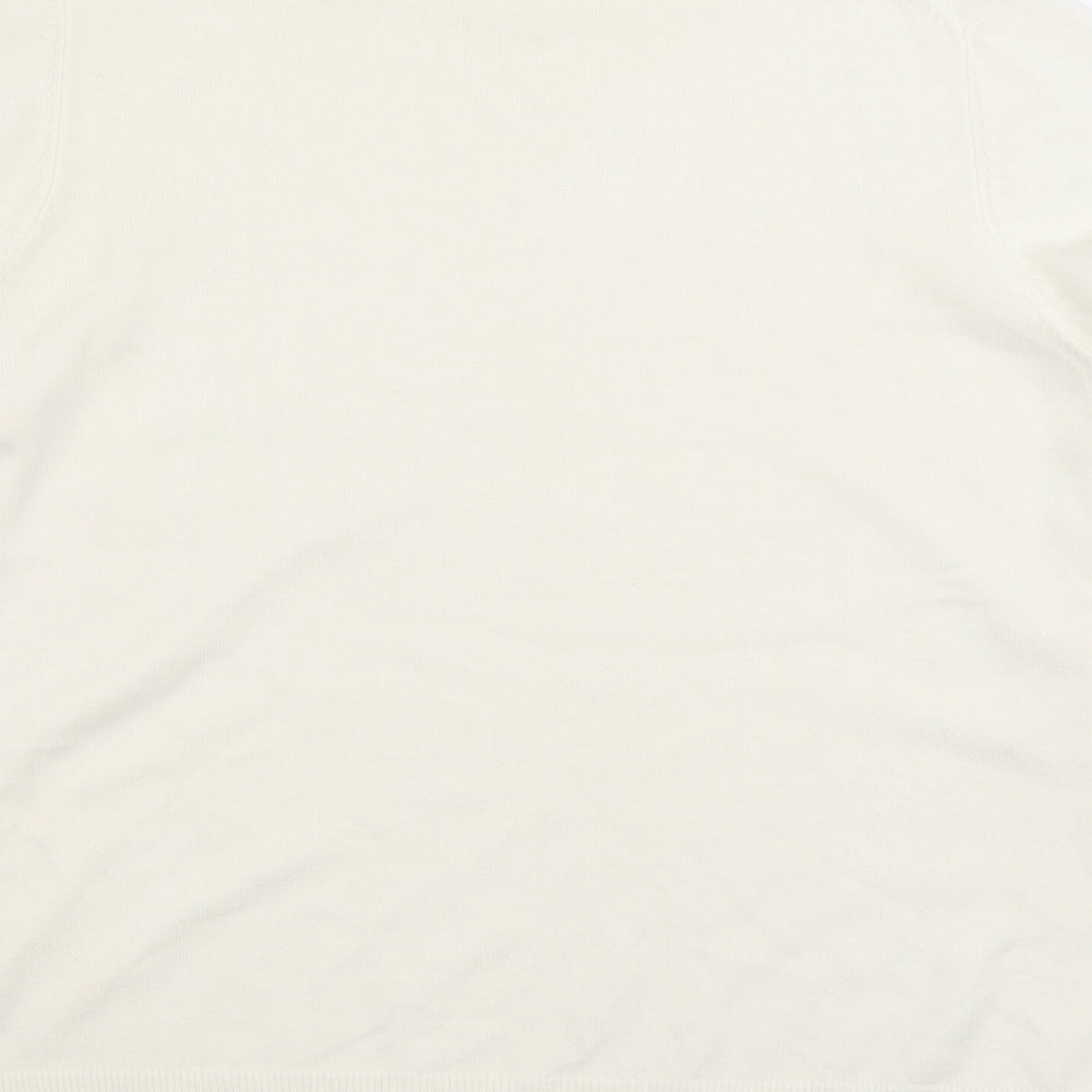 Womens UK Size 20 Marks and Spencer Ivory Pullover Jumper