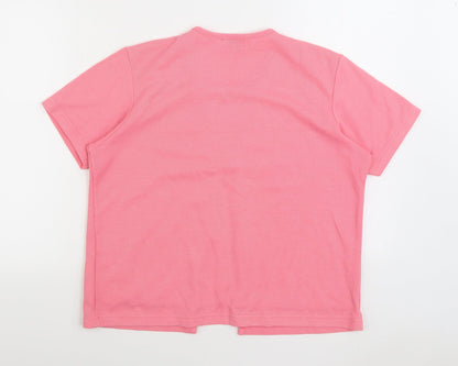 Womens UK Size M Bonmarché Pink Pullover Jumper