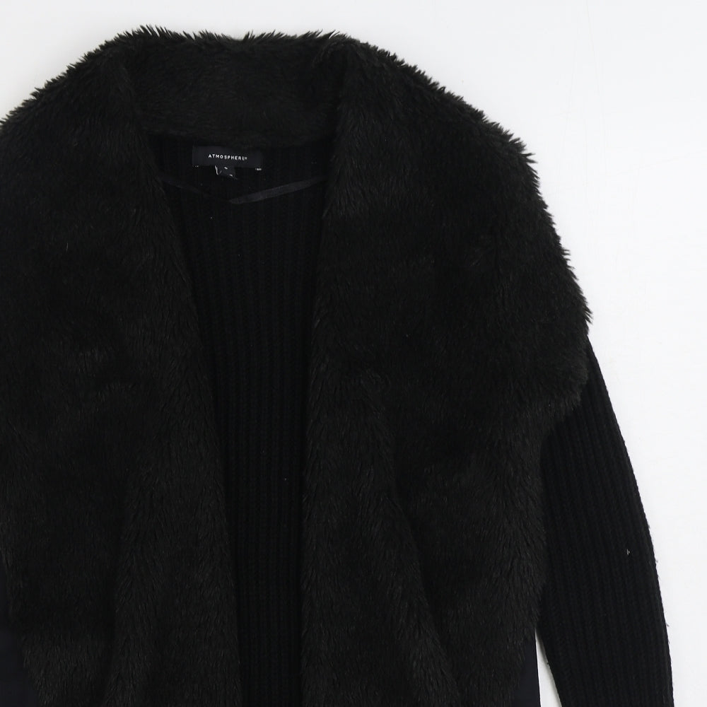 Womens UK Size S Atmosphere Black Cardigan Jumper