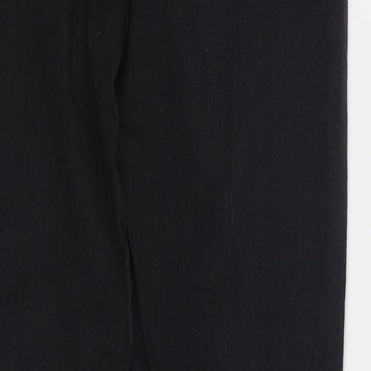 Denim & Co. Womens Black Cotton Skinny Jeans Size 10 L29 in Regular Zip