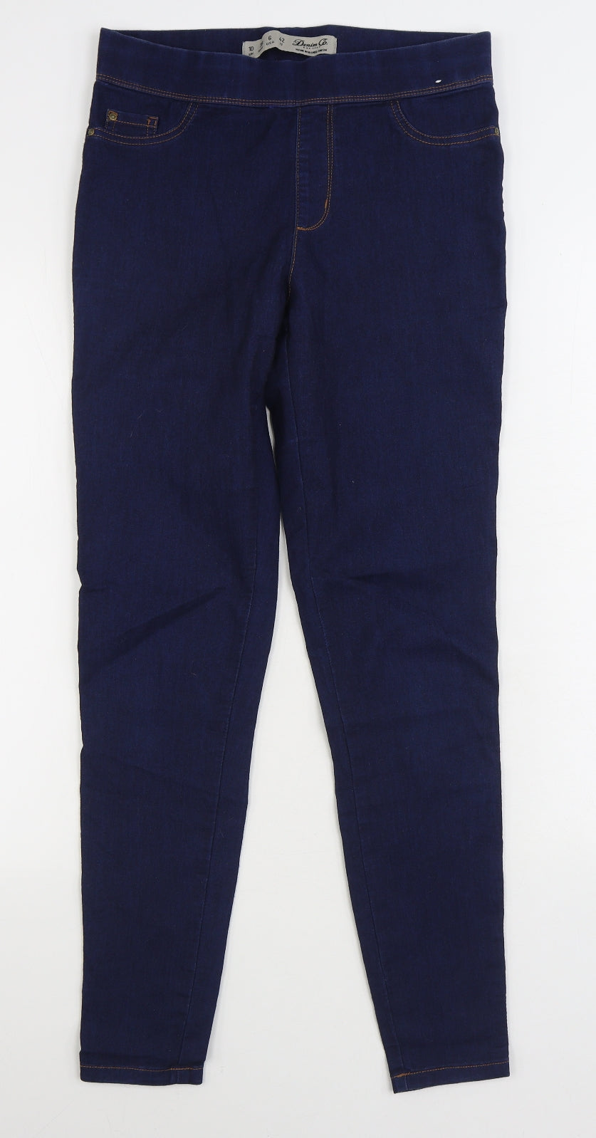 Denim & Co. Womens Blue Cotton Jegging Jeans Size 10 L30 in Regular