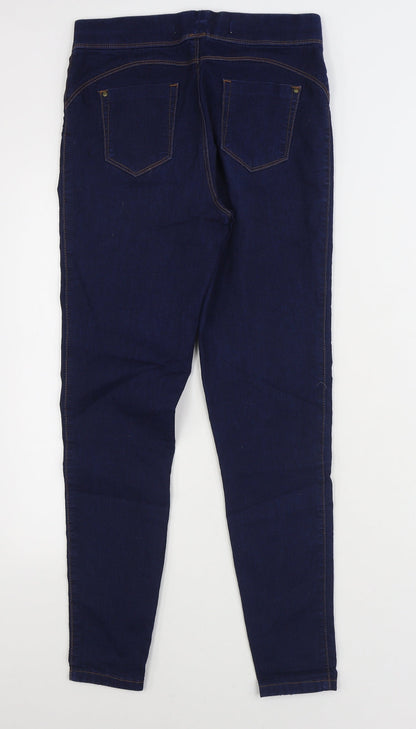 Denim & Co. Womens Blue Cotton Jegging Jeans Size 10 L30 in Regular