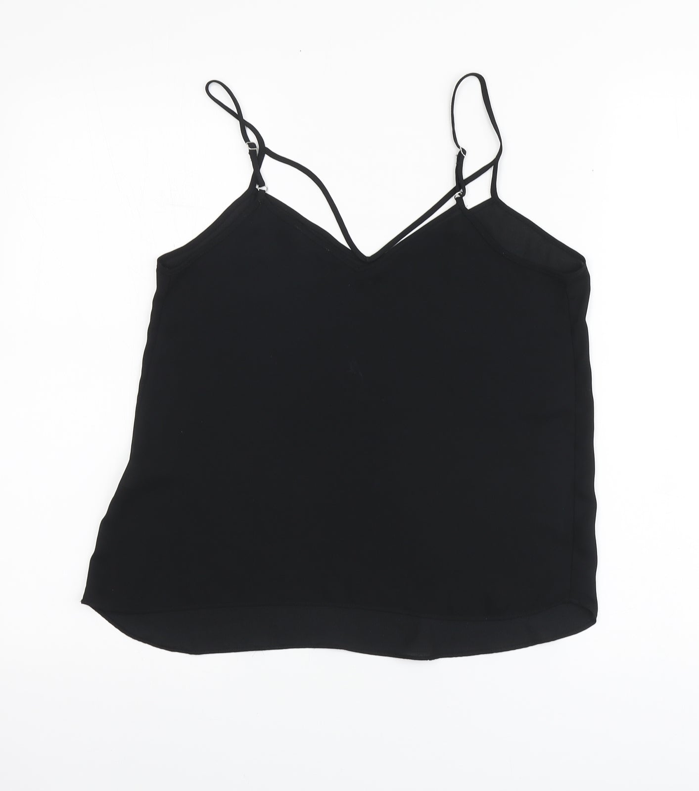 Womens UK Size 8 River Island Black Basic Blouse