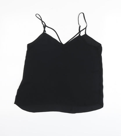 Womens UK Size 8 River Island Black Basic Blouse