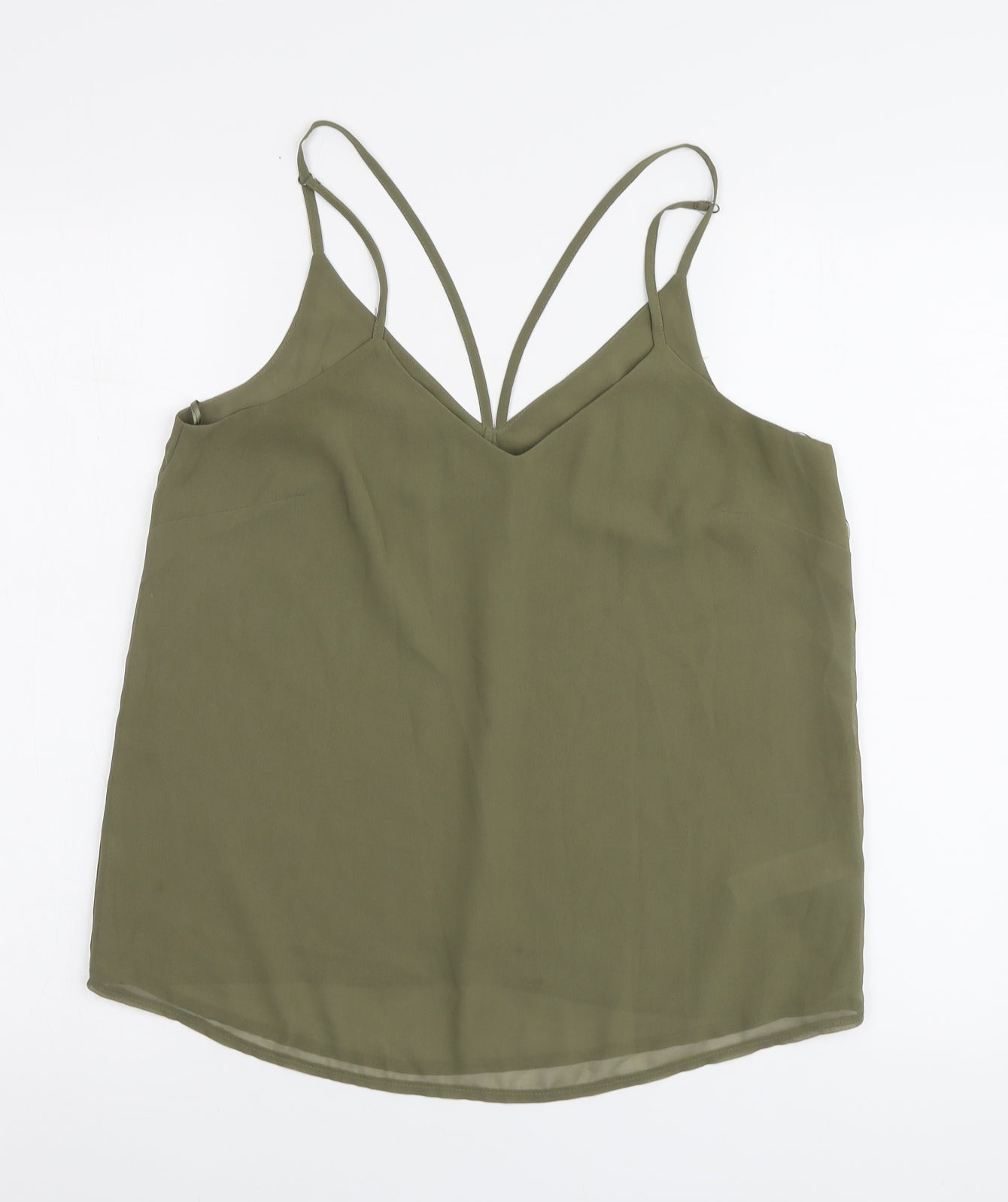 Womens UK Size 10 New Look Green Basic Blouse