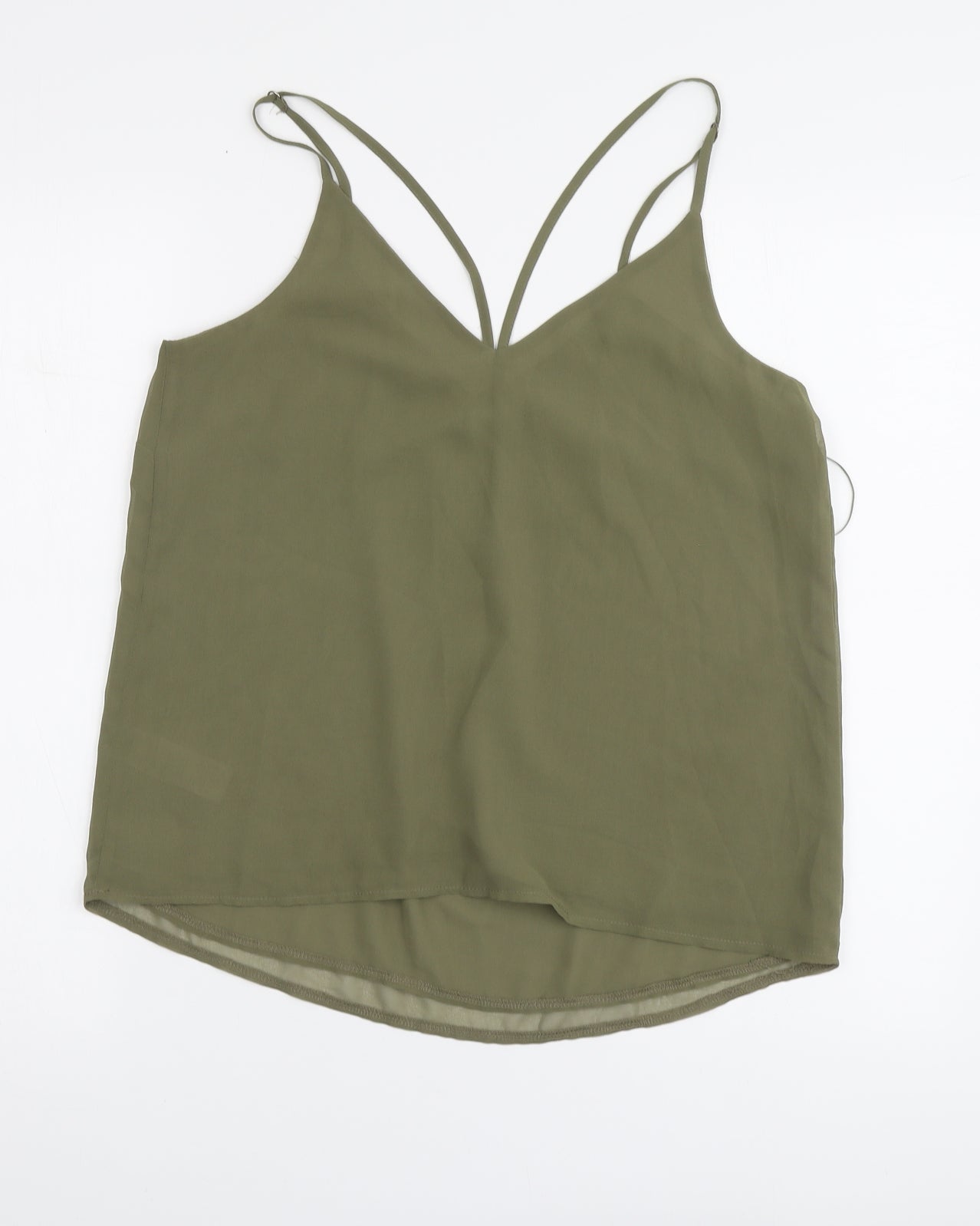 Womens UK Size 10 New Look Green Basic Blouse